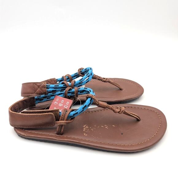 Free People Island Hopping Wrap Sandals Women's Brown Luggage Size US7 EU37.5 - Picture 3 of 13
